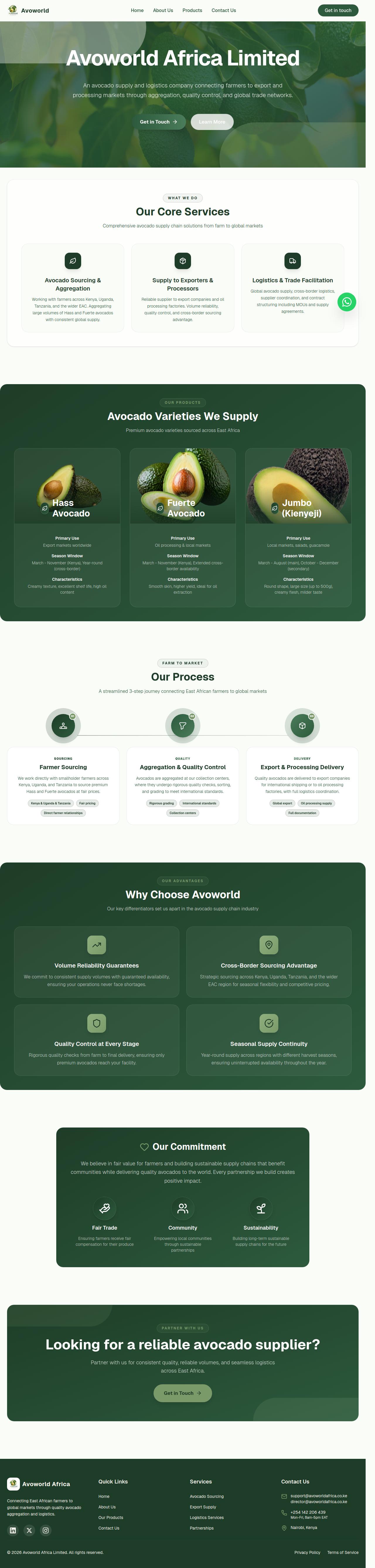 Avoworld Africa Website